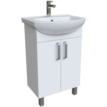 Тумба с раковиной белый глянец 55 см IDDIS Optima Home OPH55WFi95K