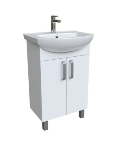 Тумба с раковиной белый глянец 55 см IDDIS Optima Home OPH55WFi95K