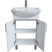 Тумба с раковиной белый глянец 55 см IDDIS Optima Home OPH55WFi95K