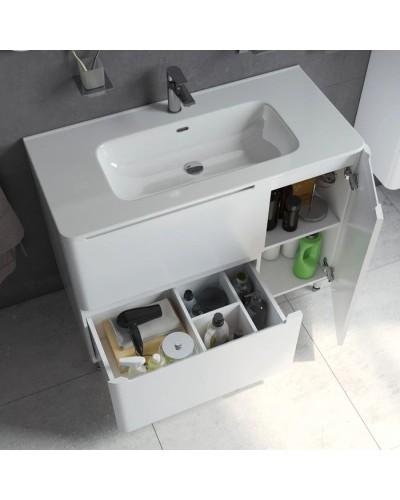 Тумба с раковиной белый глянец 100 см IDDIS Edifice EDI10WFi95K