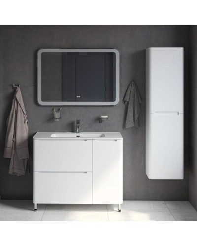 Тумба с раковиной белый глянец 100 см IDDIS Edifice EDI10WFi95K