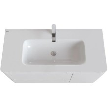 Тумба с раковиной белый глянец 100 см IDDIS Edifice EDI10WFi95K