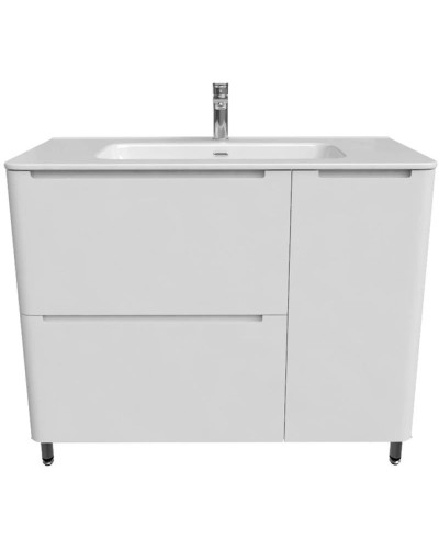 Тумба с раковиной белый глянец 100 см IDDIS Edifice EDI10WFi95K