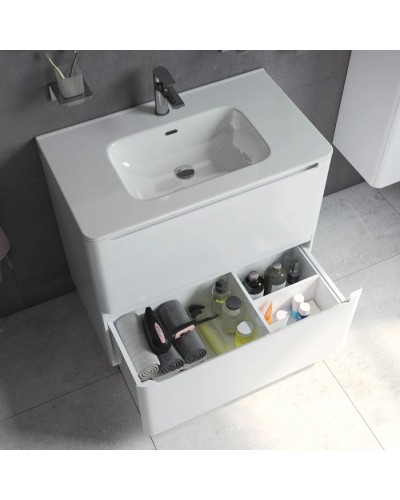 Тумба с раковиной белый глянец 82 см IDDIS Edifice EDI80WFi95K