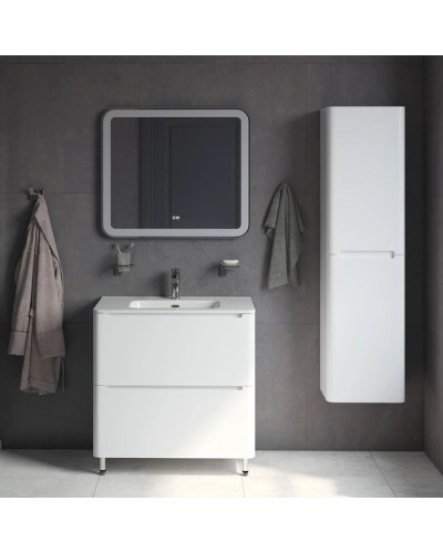 Тумба с раковиной белый глянец 82 см IDDIS Edifice EDI80WFi95K