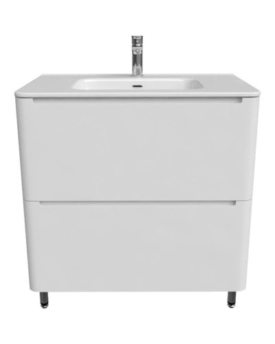 Тумба с раковиной белый глянец 82 см IDDIS Edifice EDI80WFi95K