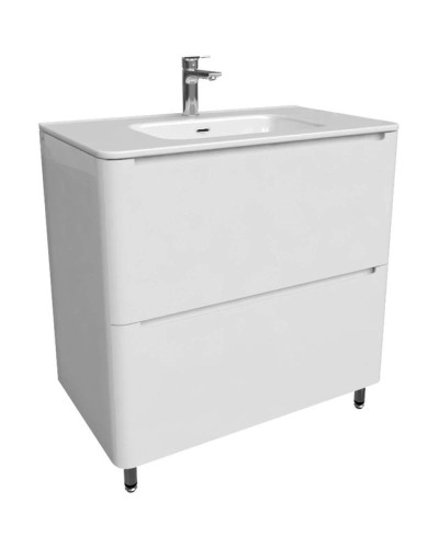 Тумба с раковиной белый глянец 82 см IDDIS Edifice EDI80WFi95K