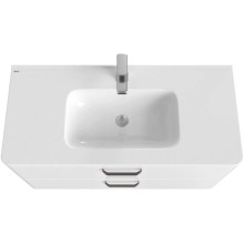 Тумба с раковиной белый глянец 100 см IDDIS Brick BRI10WFi95K