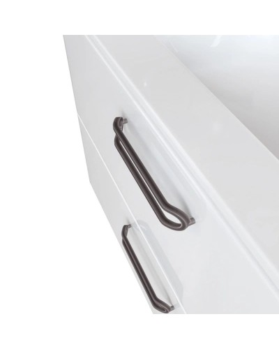 Тумба с раковиной белый глянец 82 см IDDIS Brick BRI80WFi95K