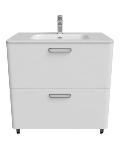 Тумба с раковиной белый глянец 82 см IDDIS Brick BRI80WFi95K