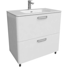 Тумба с раковиной белый глянец 82 см IDDIS Brick BRI80WFi95K