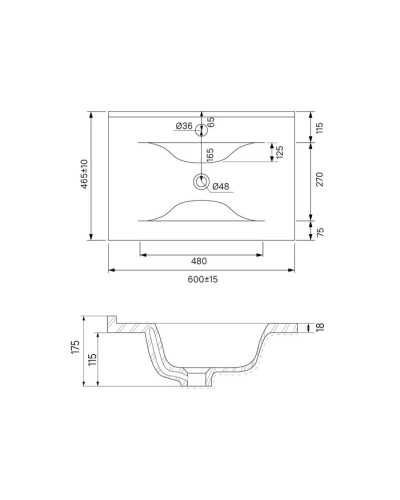 Тумба с раковиной белый 60,3 см IDDIS Cloud CLO60WFi95K