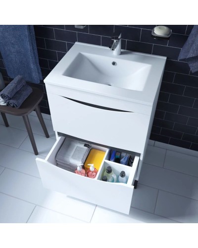 Тумба с раковиной белый 60,3 см IDDIS Cloud CLO60WFi95K