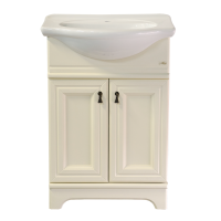 Лувр - 60 Тумба напольная, слоновая кость / раковина