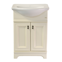 Лувр - 60 Тумба напольная, слоновая кость / раковина