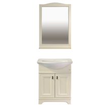 Лувр - 60 Тумба напольная, слоновая кость / раковина