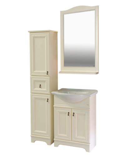 Лувр - 60 Тумба напольная, слоновая кость / раковина