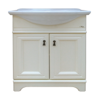 Лувр - 75 Тумба напольная, слоновая кость / раковина