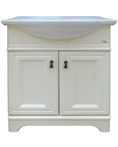 Лувр - 75 Тумба напольная, слоновая кость / раковина