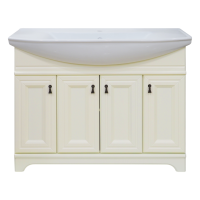 Лувр -105 Тумба напольная, слоновая кость / раковина