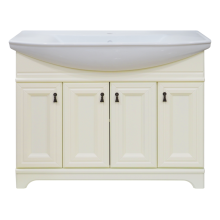 Лувр -105 Тумба напольная, слоновая кость / раковина