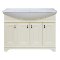 Лувр -105 Тумба напольная, слоновая кость / раковина