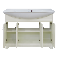 Лувр -105 Тумба напольная, слоновая кость / раковина