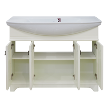 Лувр -105 Тумба напольная, слоновая кость / раковина