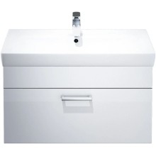 Тумба с раковиной белый глянец/дерево 80 см IDDIS Mirro MIR80W0i95K