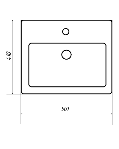 Енисей - 50 тумба прямая / раковина