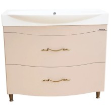 Тумба с раковиной капучино 103 см Bellezza Сесилия 4639718110457 + 4640021061800