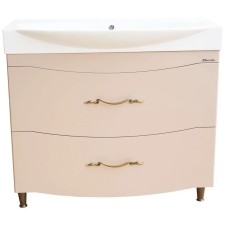 Тумба с раковиной капучино 103 см Bellezza Сесилия 4639718110457 + 4640021061800