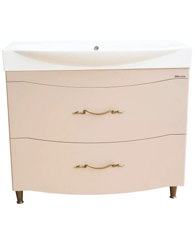 Тумба с раковиной капучино 103 см Bellezza Сесилия 4639718110457 + 4640021061800