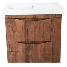 Тумба с раковиной орех 60,5 см Bellezza Санриса 4630109180431 + 4690311076861