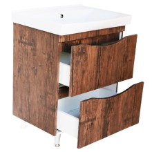 Тумба с раковиной орех 80,5 см Bellezza Санриса 4630113660431 + 4690311076878