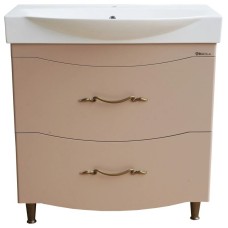 Тумба с раковиной капучино 86,5 см Bellezza Сесилия 4639714110451 + 4640021060780