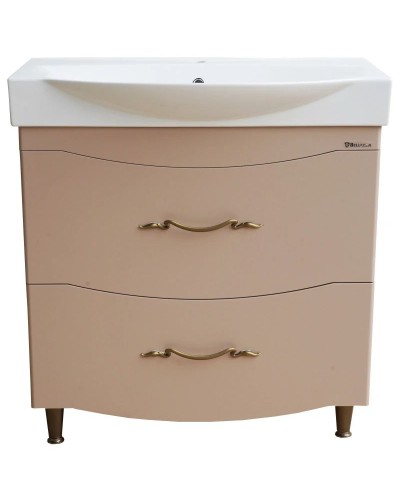 Тумба с раковиной капучино 86,5 см Bellezza Сесилия 4639714110451 + 4640021060780