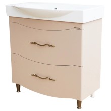 Тумба с раковиной капучино 86,5 см Bellezza Сесилия 4639714110451 + 4640021060780