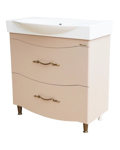 Тумба с раковиной капучино 86,5 см Bellezza Сесилия 4639714110451 + 4640021060780