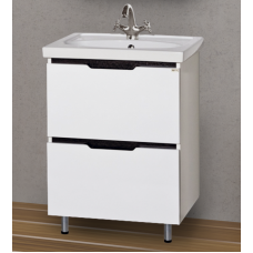 Лайм - 60 Тумба напольная  с 2 ящ. комбинированная / раковина