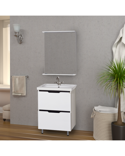 Лайм - 60 Тумба напольная  с 2 ящ. комбинированная / раковина