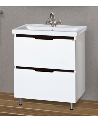 Лайм - 70 Тумба напольная  с 2 ящ. комбинированная / раковина