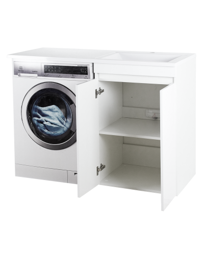 Фостер - 55 Тумба напольная прямая под стиральную машину/ раковина правая