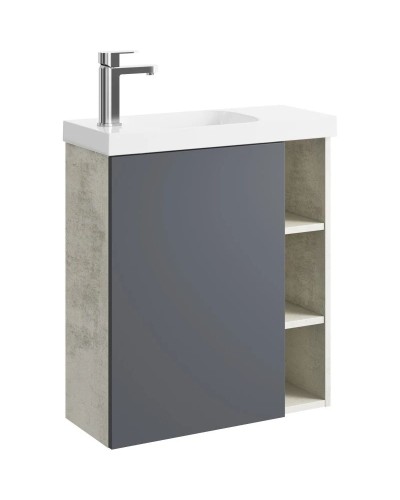 Тумба с раковиной светлый камень/серый матовый 60 см L Aqwella 5 Stars Alba