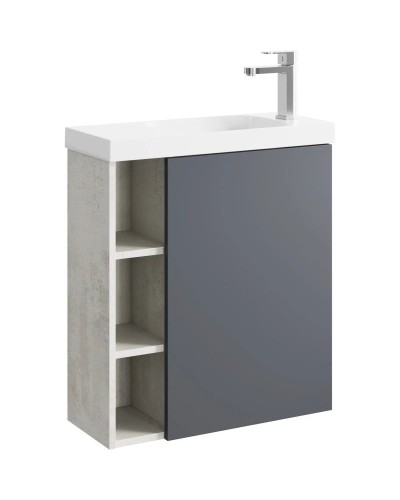Тумба с раковиной светлый камень/серый матовый 60 см R Aqwella 5 Stars Alba