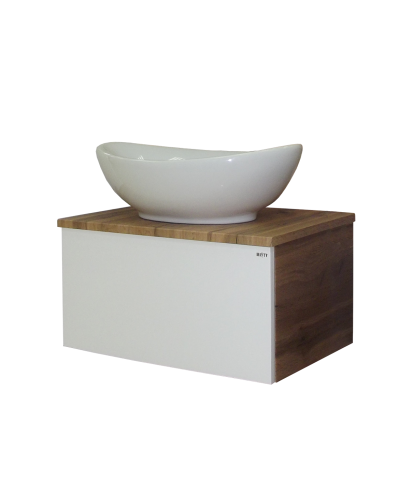 Ива - 60 Тумба подвесная комбинированная 1 ящ. / раковина