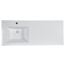 Куба - 60 Тумба 3 ящ. под стиральную машину белая эмаль  / раковина левая