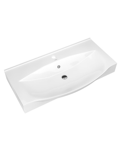 Элвис - 85 Тумба напольная с 2 ящ. белая эмаль / раковина