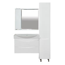 Элвис - 85 Тумба подвесная 2 ящ. белая эмаль / раковина