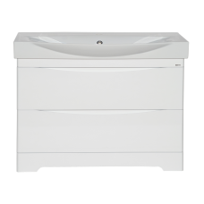 Элвис -105 Тумба напольная с 2 ящ. белая эмаль / раковина